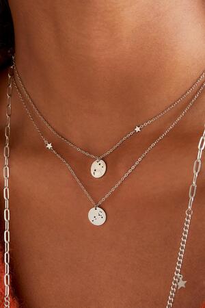 Necklace zodiac sign Libra Silver Stainless Steel h5 Picture3